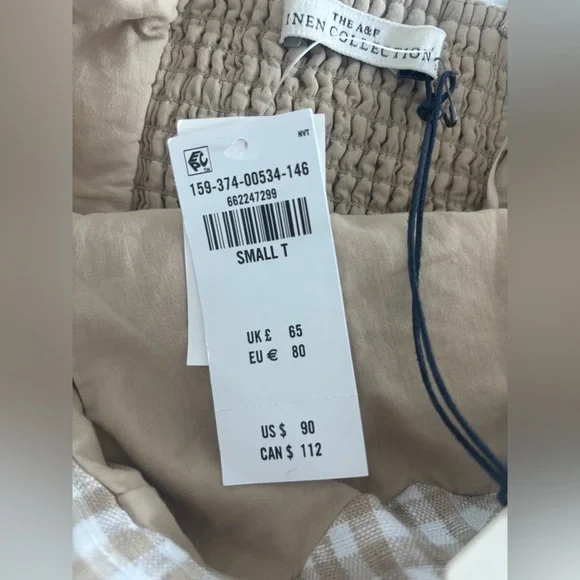 NWT Abercrombie and Fitch Linen Collection mini dress: - Picture 6 of 9